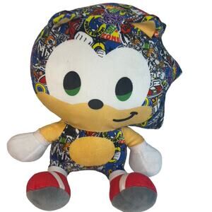 Sega 2022 Sonic the Hedgehog Multi-colored Big Head Plush Stuffed Animal Toy